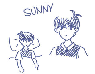Sketches of Sunny from OMORI